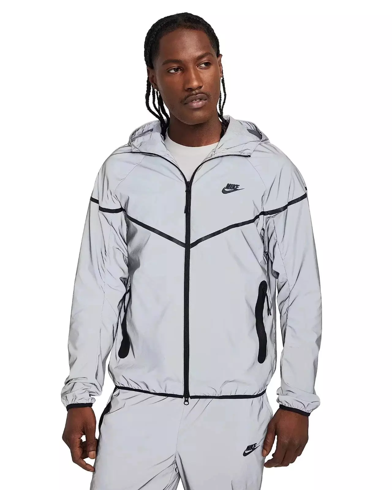 Nike Men's Tech Woven Flash Jacket - Grey